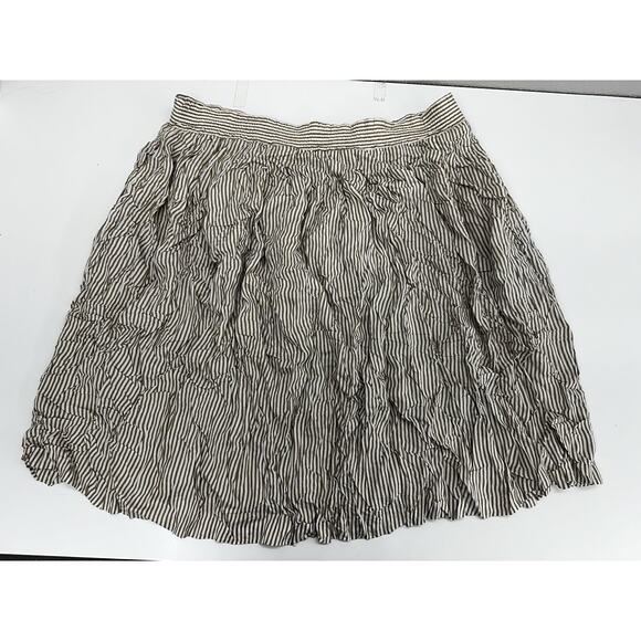 Maggie Lawrence Collection Womens Skirt Size 18-20 Tan White Stripe - Picture 6 of 9